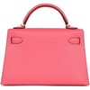 Hermès Kelly Sellier Mini II Rose Azalee Chèvre Mysore GHW