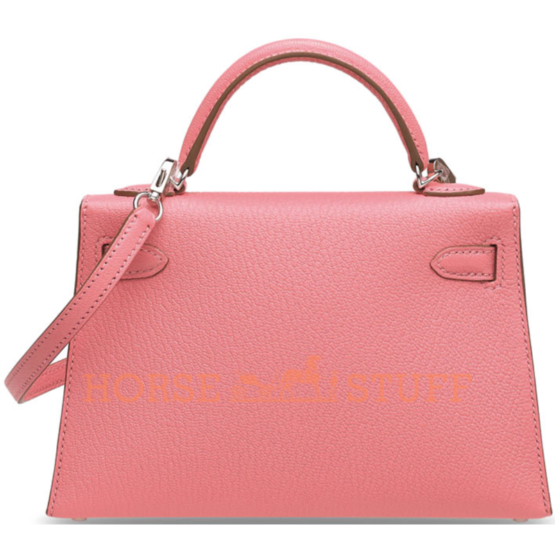 Hermès Kelly Sellier Mini II Rose Confetti Chèvre PHW