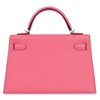 Hermès Kelly Sellier Mini II Rose Lipstick Chèvre PHW