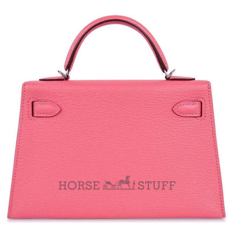 Hermès Kelly Sellier Mini II Rose Lipstick Chèvre PHW