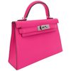 Hermès Kelly Sellier Mini II Rose Pop Chèvre Mysore PHW