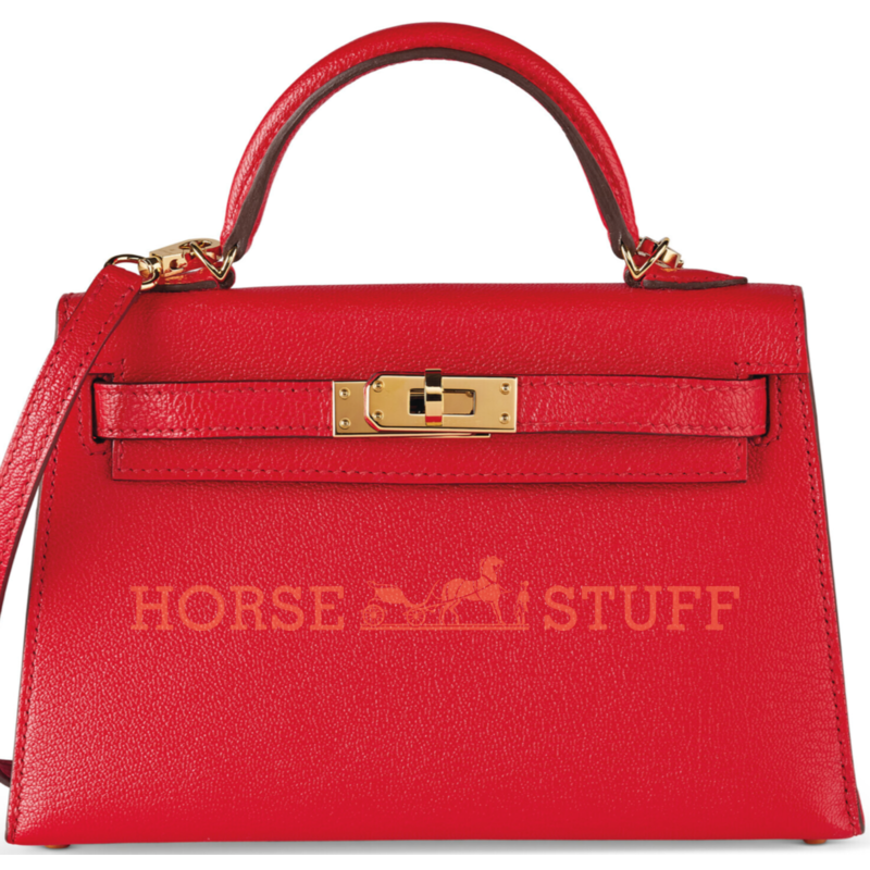 Hermès Kelly Sellier Mini II Rouge de Coeur Chèvre GHW