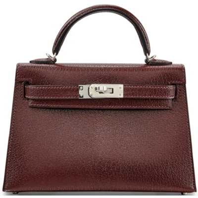 Hermès Kelly Sellier Mini II Rouge Sellier Chèvre PHW