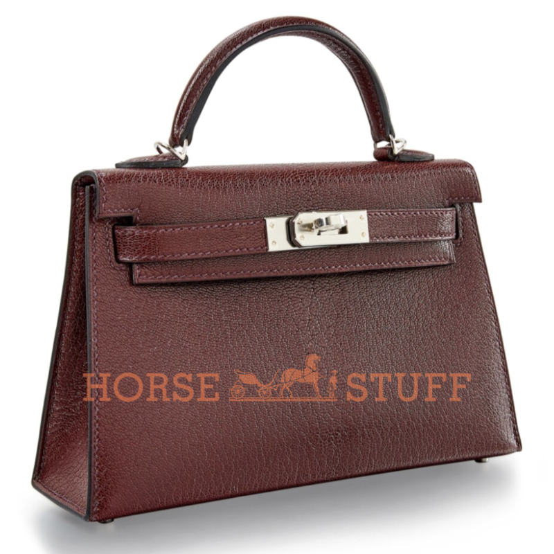 Hermès Kelly Sellier Mini II Rouge Sellier Chèvre PHW