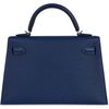 Hermès Kelly Sellier Mini II Verso Deep Blue / Blue Izmir Chèvre PHW