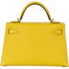 Hermès Kelly Sellier Mini II Verso Jaune de Naples / Orange Chèvre PHW