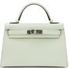 Hermès Kelly Sellier Mini II Vert Fizz Chèvre PHW