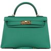 Hermès Kelly Sellier Mini II Vert Vertigo Epsom GHW