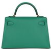 Hermès Kelly Sellier Mini II Vert Vertigo Epsom GHW