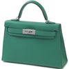 Hermès Kelly Sellier Mini II Vert Vertigo Epsom PHW