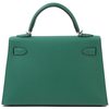Hermès Kelly Sellier Mini II Vert Vertigo Epsom PHW