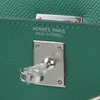 Hermès Kelly Sellier Mini II Vert Vertigo Epsom PHW