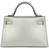 Hermès Kelly Sellier Mini II EXCEPTIONAL SUPER RARE ARGENTE ( METALLIC SILVER ) CHÈVRE MYSORE PHW