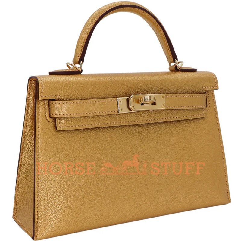 Hermès Kelly Sellier Mini II Orange Chèvre PHW