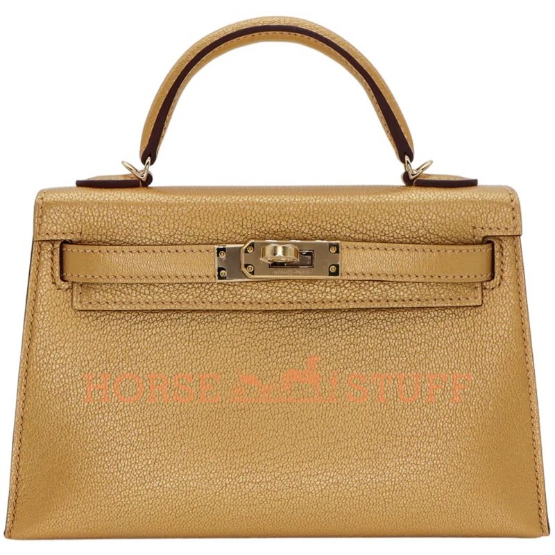 Hermès Kelly Sellier Mini II Orange Chèvre PHW