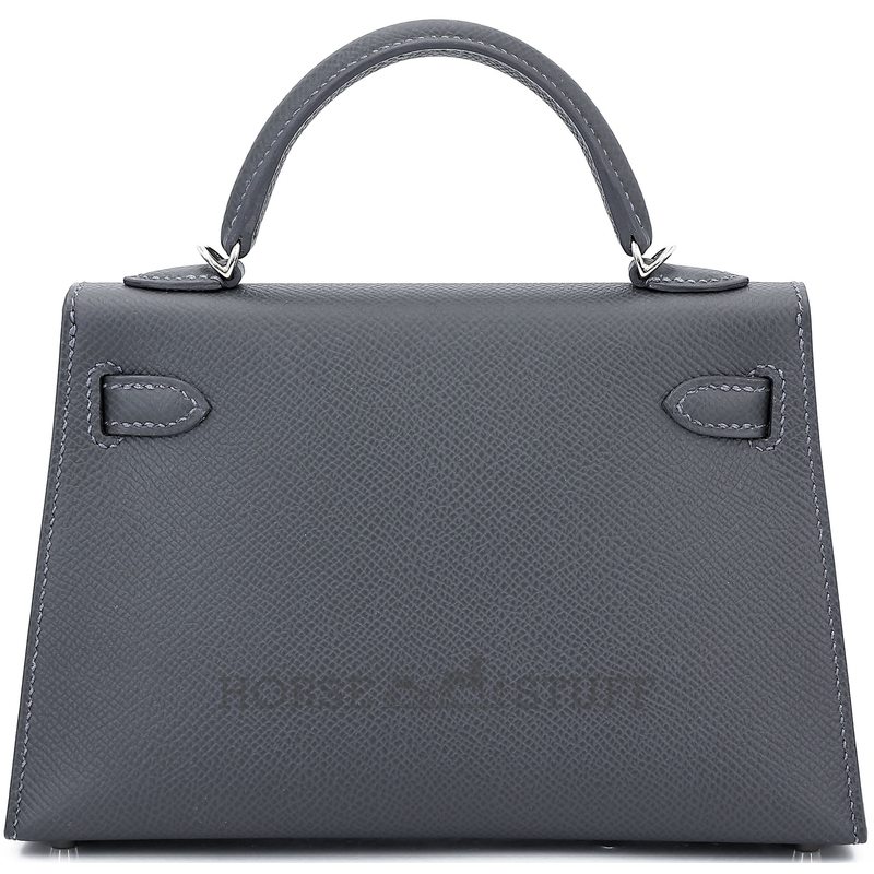 Hermès Kelly Sellier Mini II Ardoise Epsom Electrum HW