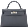 Hermès Kelly Sellier Mini II Ardoise Epsom Electrum HW