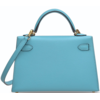 Hermès Kelly Sellier Mini II Blue de Nord Epsom GHW