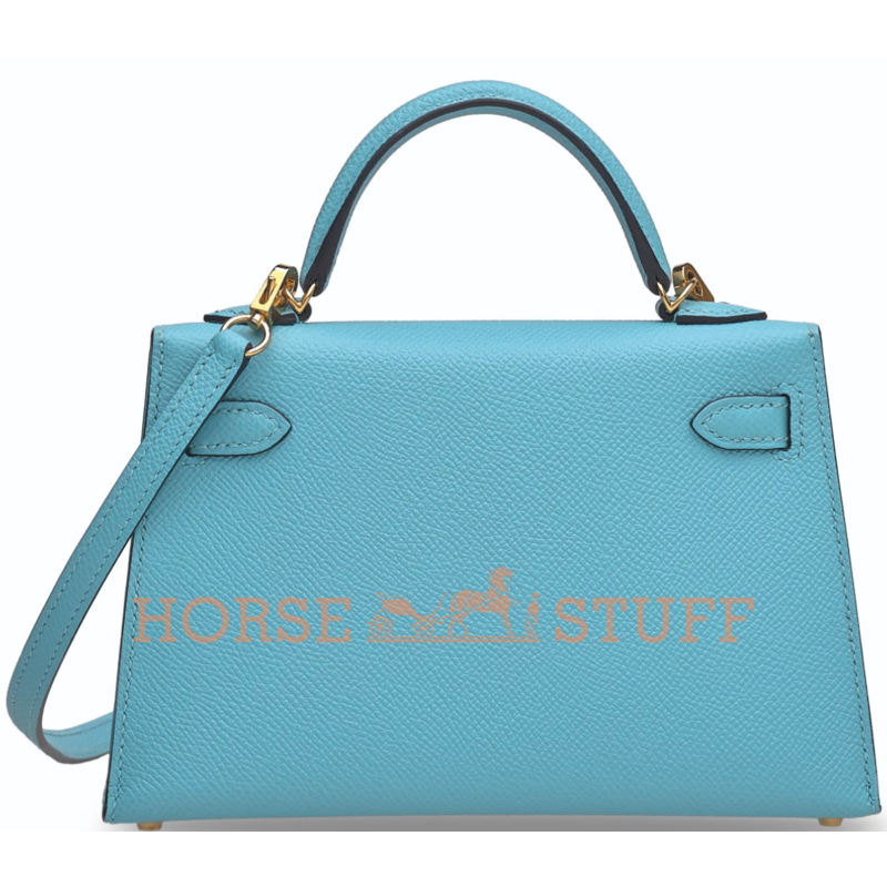 Hermès Kelly Sellier Mini II Blue de Nord Epsom GHW