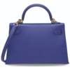 Hermès Kelly Sellier Mini II Blue Electrique Epsom GHW