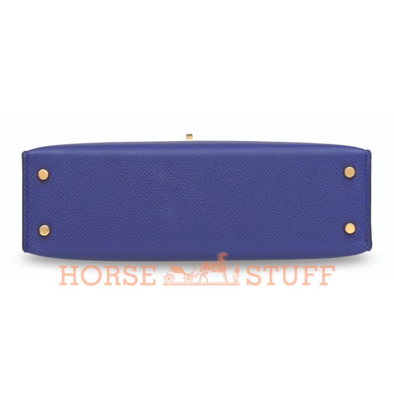 Hermès Kelly Sellier Mini II Blue Electrique Epsom GHW