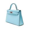 Hermès Kelly Sellier Mini II Blue Zephyr Epsom PHW