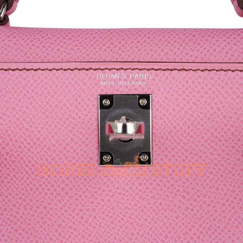 Hermès Kelly Sellier Mini II Pink Bubblegum Epsom PHW