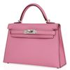 Hermès Kelly Sellier Mini II Pink Bubblegum Epsom PHW