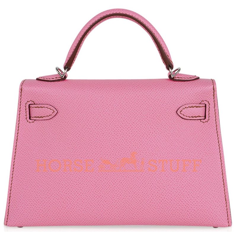 Hermès Kelly Sellier Mini II Pink Bubblegum Epsom PHW