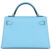 Hermès Kelly Sellier Mini II Celeste Epsom GHW