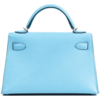 Hermès Kelly Sellier Mini II Celeste Epsom PHW