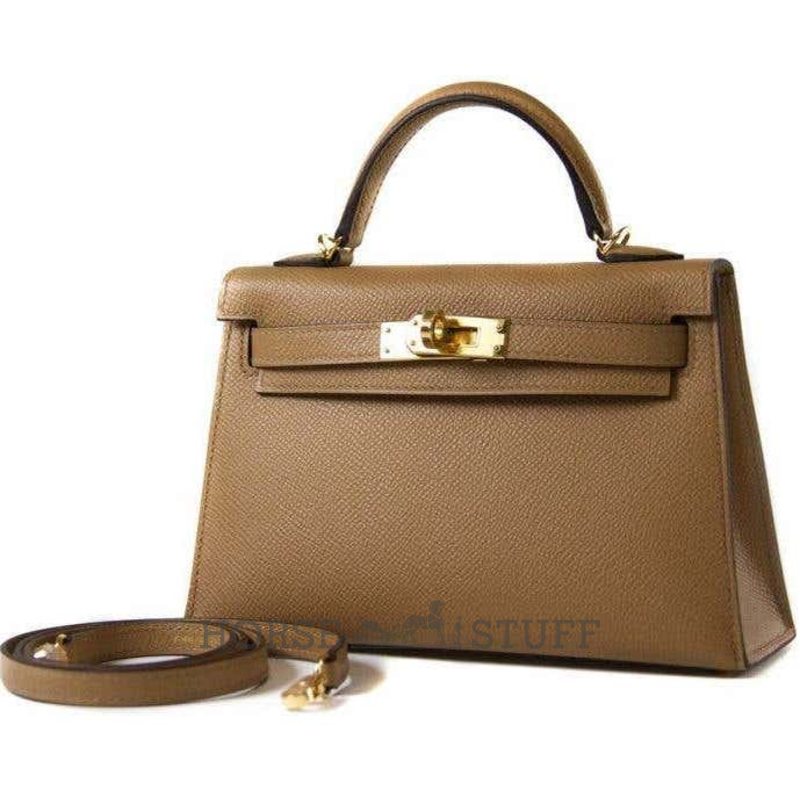 Hermès Kelly Sellier Mini II Chai Epsom GHW