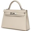 Hermès Kelly Sellier Mini II Craie Epsom Electrum HW