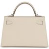 Hermès Kelly Sellier Mini II Craie Epsom Electrum HW
