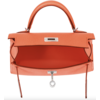 Hermès Kelly Sellier Mini II Feu Epsom PHW