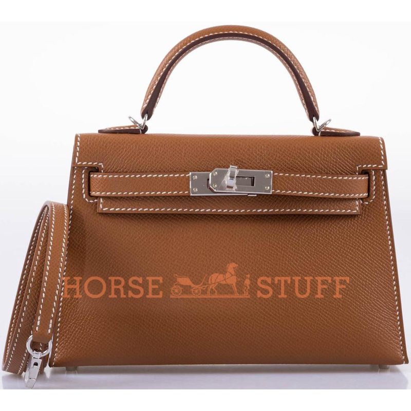 Hermès Kelly Sellier Mini II Gold Epsom PHW