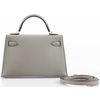 Hermès Kelly Sellier Mini II Gris Asphalt Epsom GHW