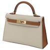 Hermès Kelly Sellier Mini II Special Order HSS Craie / Gold Epsom GHW