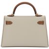 Hermès Kelly Sellier Mini II Special Order HSS Craie / Gold Epsom GHW