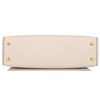 Hermès Kelly Sellier Mini II Special Order HSS Craie / Gris Asphalt GHW