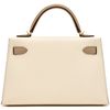 Hermès Kelly Sellier Mini II Special Order HSS Craie / Trench Epsom GHW