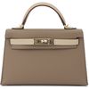 Hermès Kelly Sellier Mini II Special Order HSS Etoupe / Trench Epsom GHW