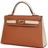 Hermès Kelly Sellier Mini II Special Order HSS Gold / Craie Epsom GHW