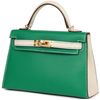 Hermès Kelly Sellier Mini II Special Order HSS Vert Jade / Craie Epsom GHW