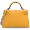 Hermès Kelly Sellier Mini II Jaune Ambre Epsom PHW