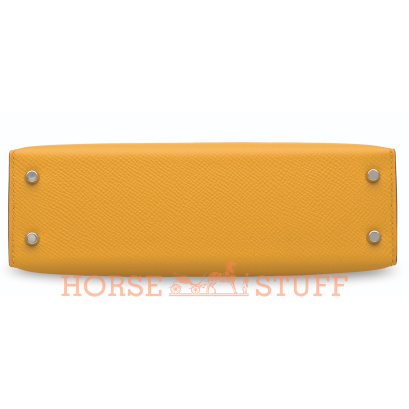 Hermès Kelly Sellier Mini II Jaune Ambre Epsom PHW