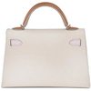 Hermès Kelly Sellier Mini II Limited Edition Tricolor Craie / Mauve Pale / Gold Epsom PHW