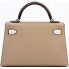 Hermès Kelly Sellier Mini II Limited Edition Tricolor Trench / Etoupe / Craie Epsom PHW