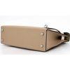 Hermès Kelly Sellier Mini II Limited Edition Tricolor Trench / Etoupe / Craie Epsom PHW