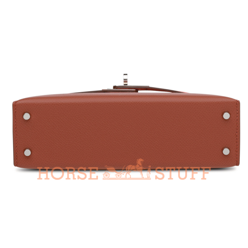 Hermès Kelly Sellier Mini II Limited Edition Tricolor Venitien / Rose Texas / Rouge Sellier Epsom PHW